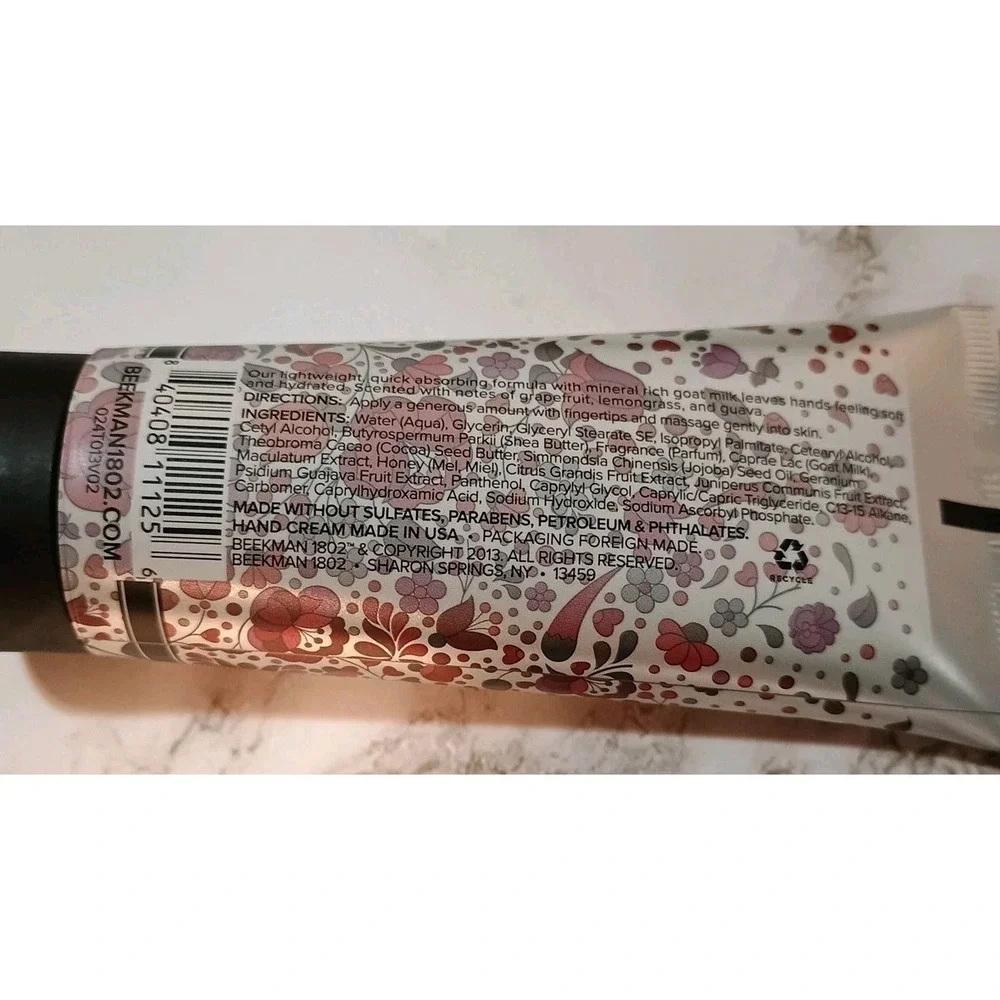 Beekman 1802 Honeyed Grapefruit Pure Goat‎ Hand Cream 2.0 oz & Lip Balm